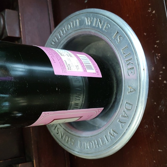 Pewter Wine Bottle Dish/Coaster Table Setting Wilton Columbia USA - Picture 5 of 9